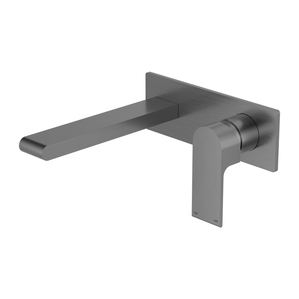 NERO BIANCA WALL BASIN/ BATH MIXER GUN METAL (AVAILABLE IN 187MM AND 230MM)