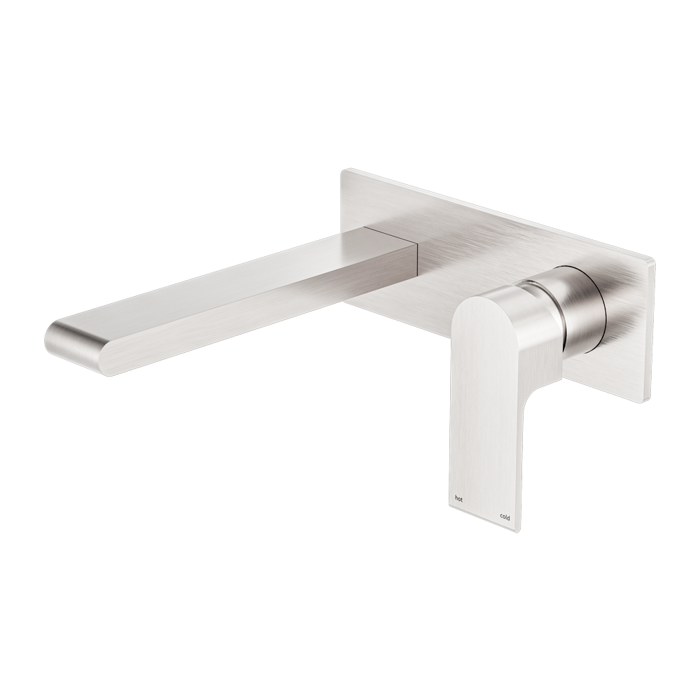 NERO BIANCA WALL BASIN/ BATH MIXER BRUSHED NICKEL (AVAILABLE IN 187MM AND 230MM)