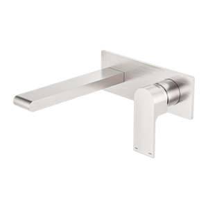 NERO BIANCA WALL BASIN/ BATH MIXER BRUSHED NICKEL (AVAILABLE IN 187MM AND 230MM)