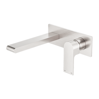 NERO BIANCA WALL BASIN/ BATH MIXER BRUSHED NICKEL (AVAILABLE IN 187MM AND 230MM)
