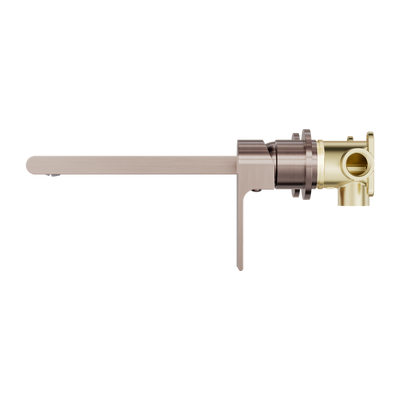 NERO BIANCA WALL BASIN/BATH MIXER WITH SEPARATE BACK PLATE BRUSHED BRONZE (AVAILABLE IN 187MM AND 230MM)