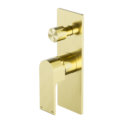 NERO BIANCA SHOWER MIXER DIVERTER BRUSHED GOLD