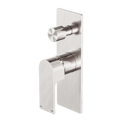 NERO BIANCA SHOWER MIXER DIVERTER BRUSHED NICKEL