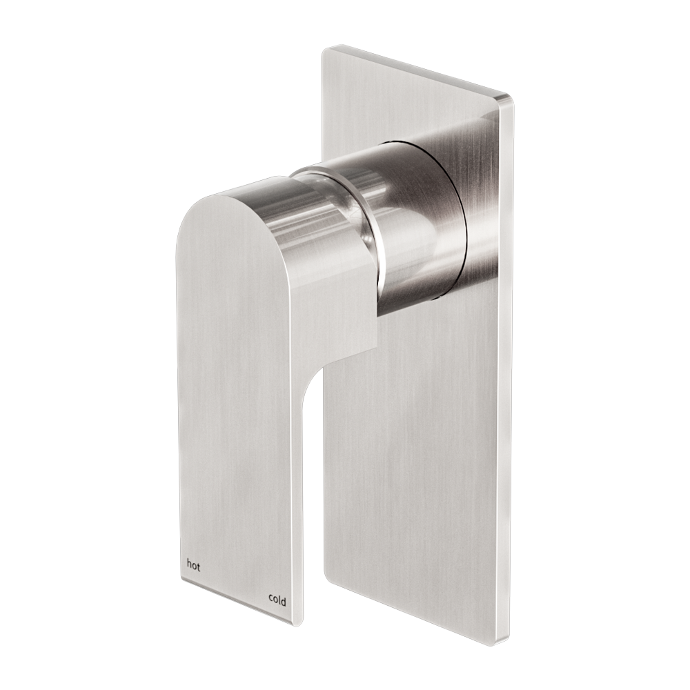 NERO BIANCA SHOWER MIXER 150MM BRUSHED NICKEL