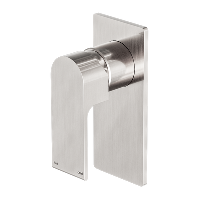 NERO BIANCA SHOWER MIXER 150MM BRUSHED NICKEL