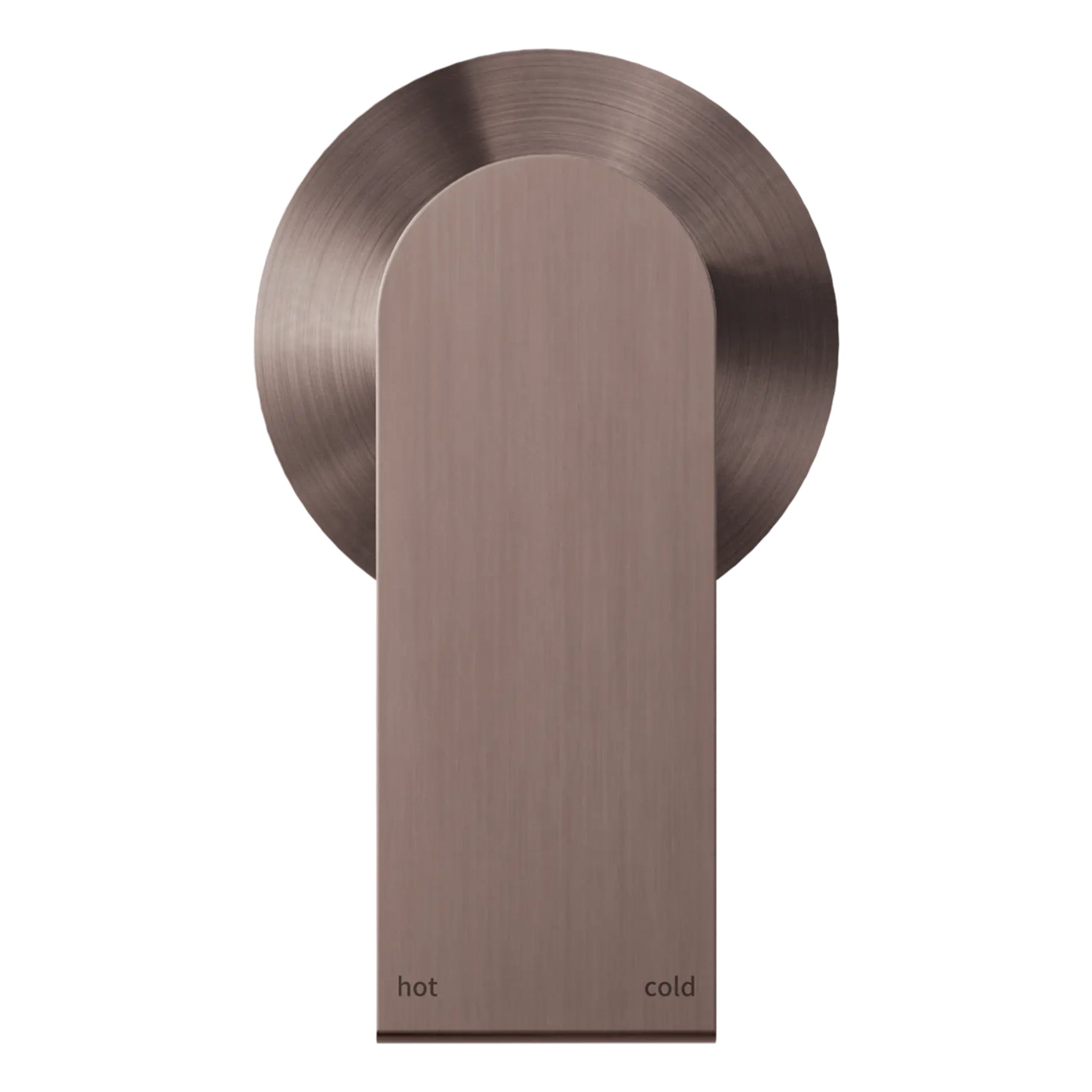 NERO BIANCA SHOWER MIXER PLATE 110MM BRUSHED BRONZE