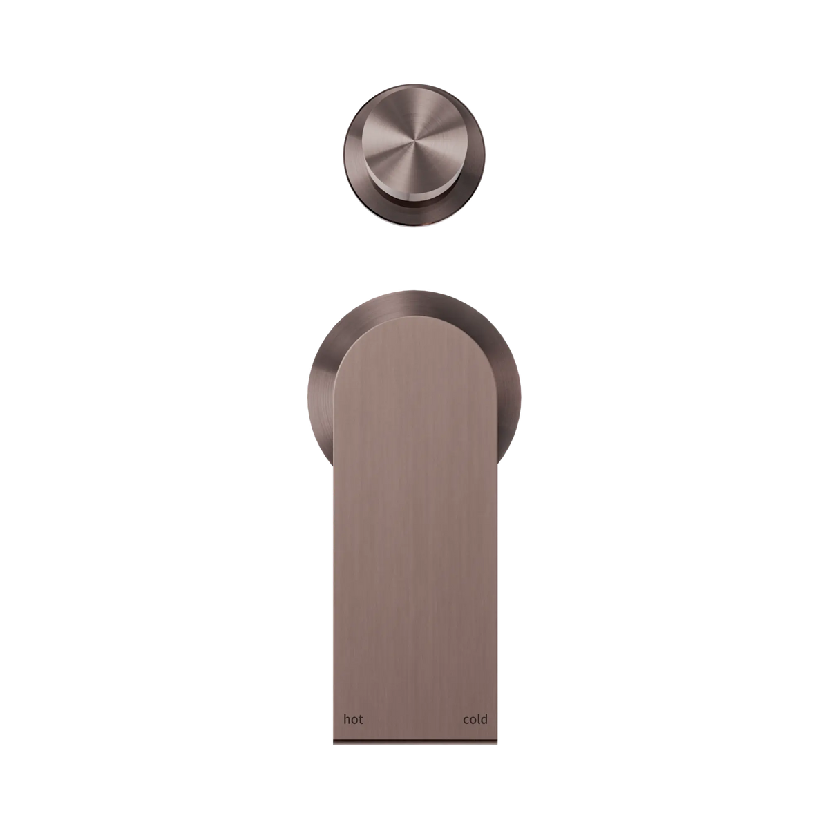 NERO BIANCA SHOWER MIXER WITH DIVERTER SEPARATE BACK PLATE BRUSHED BRONZE image 3