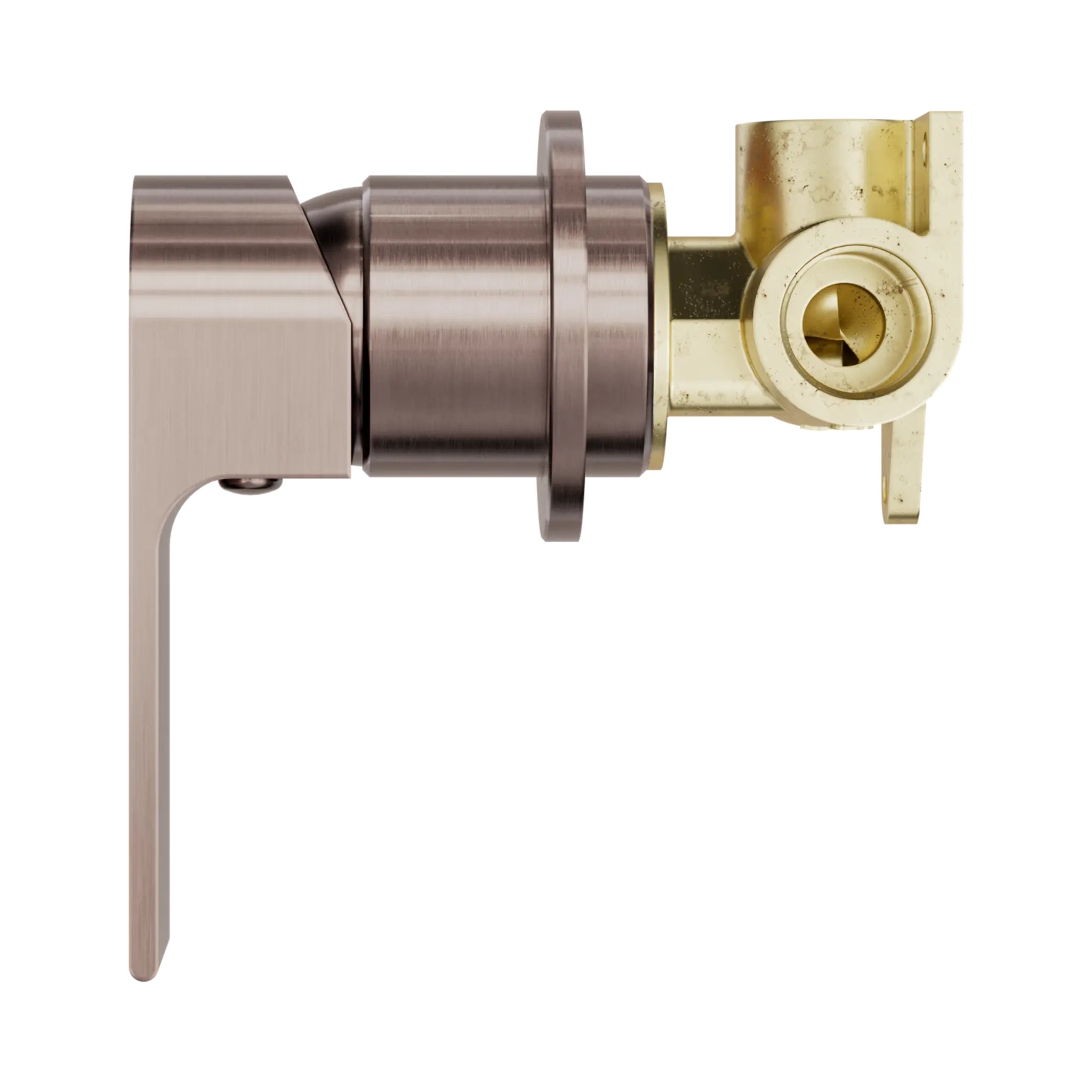 NERO BIANCA SHOWER MIXER 110MM BRUSHED BRONZE