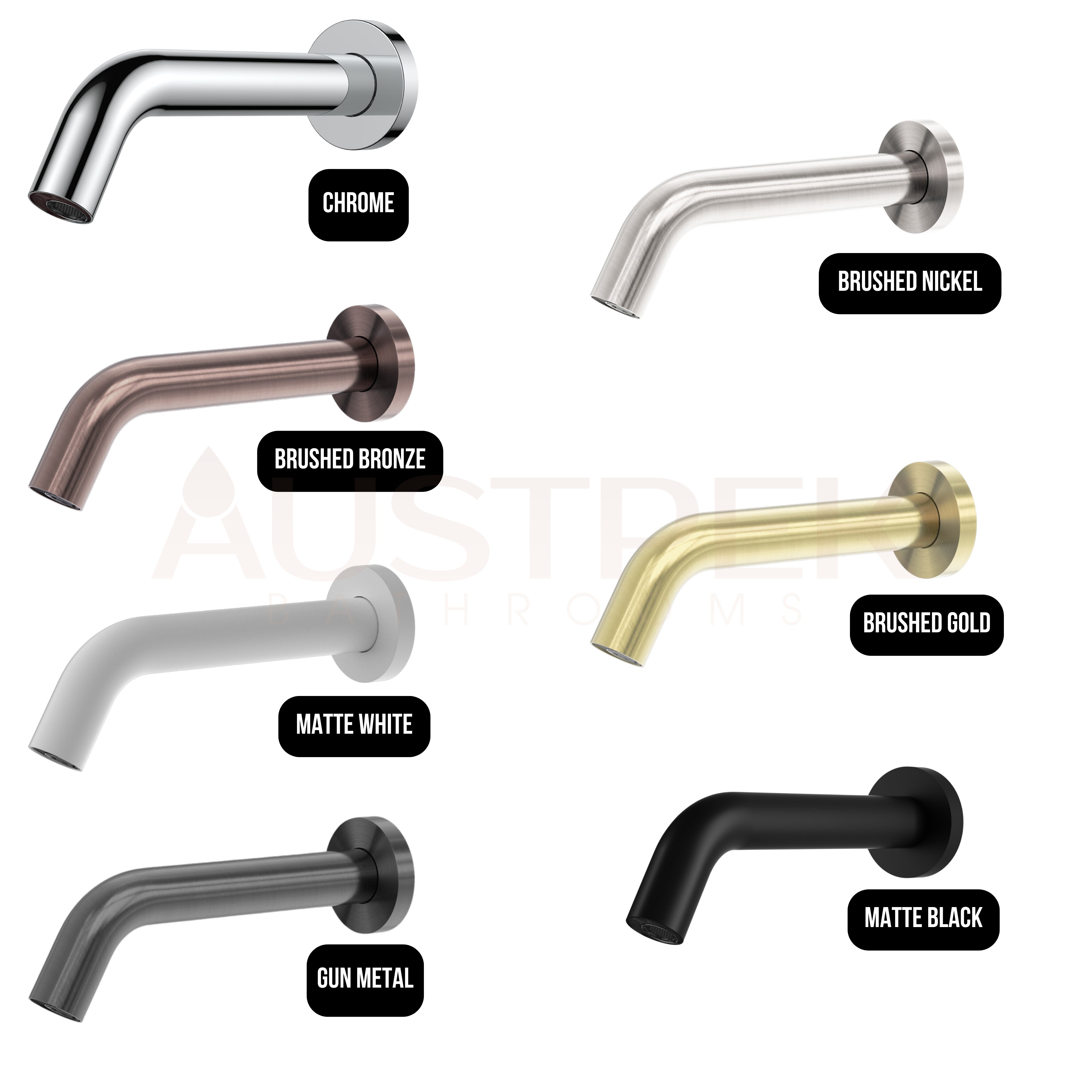 NERO MECCA WALL MOUNT SENSOR TAP BRUSHED NICKEL