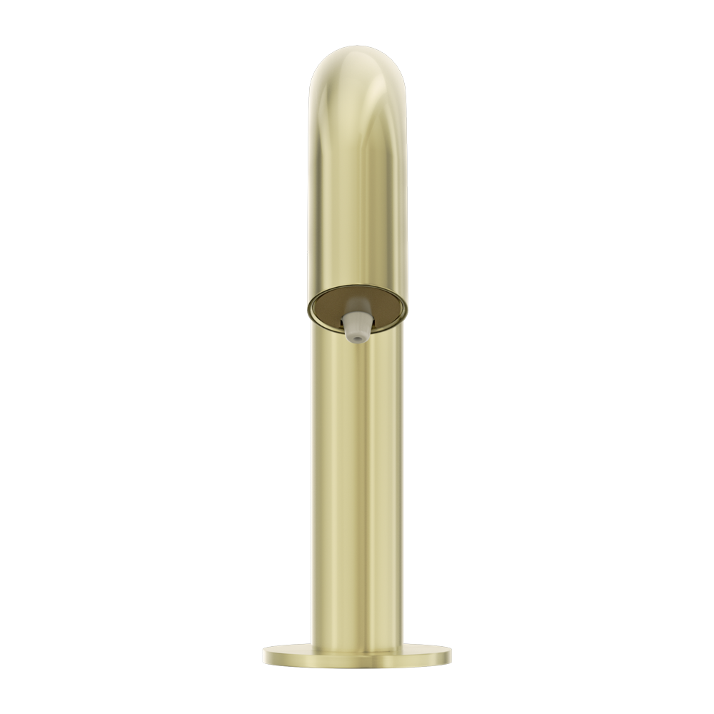 NERO MECCA HOB MOUNTED SENSOR SOAP DISPENSOR 144MM BRUSHED GOLD