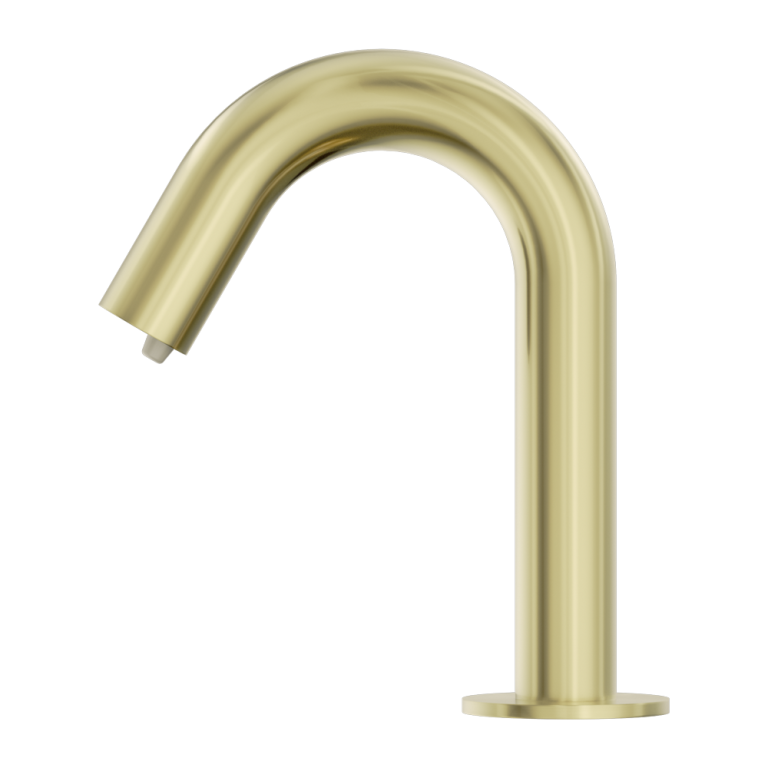 NERO MECCA HOB MOUNTED SENSOR SOAP DISPENSOR 144MM BRUSHED GOLD