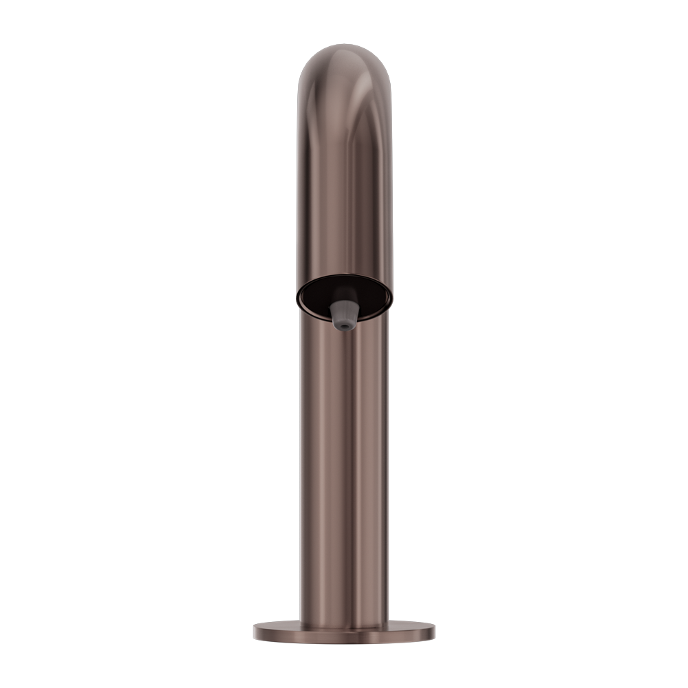 NERO MECCA HOB MOUNTED SENSOR SOAP DISPENSOR 144MM BRUSHED BRONZE