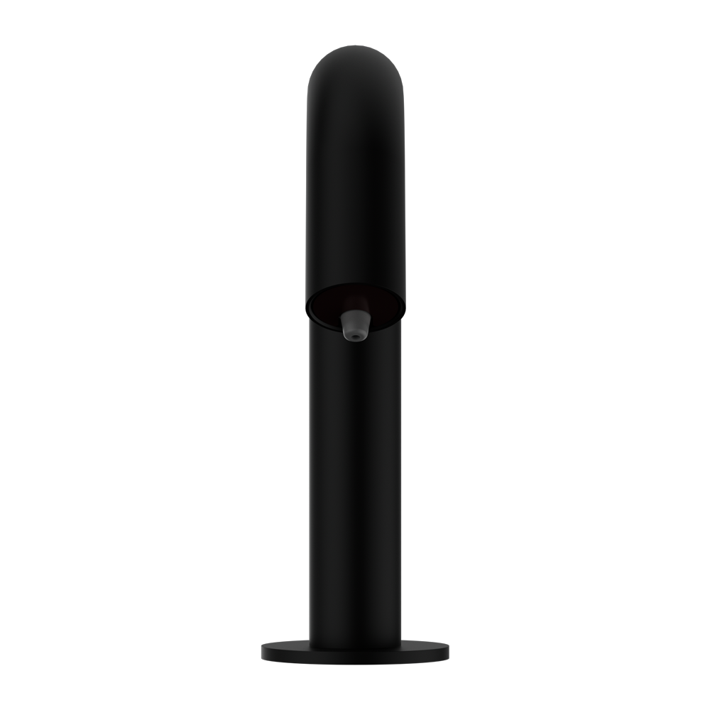 NERO MECCA HOB MOUNTED SENSOR SOAP DISPENSOR 144MM MATTE BLACK
