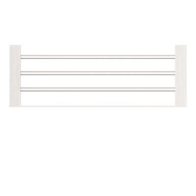 NERO CELIA NON-HEATED TOWEL RACK 600MM BRUSHED NICKEL