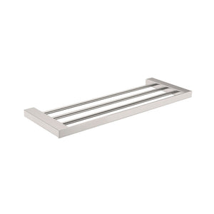 NERO CELIA NON-HEATED TOWEL RACK 600MM BRUSHED NICKEL
