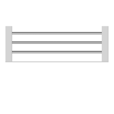 NERO CELIA NON-HEATED TOWEL RACK 600MM CHROME