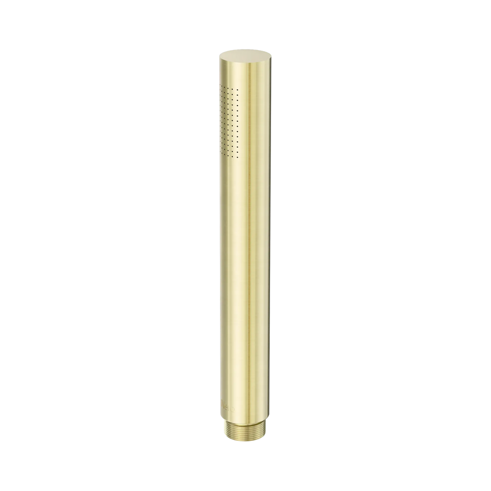 NERO SERENITY ROUND TUBE METAL HAND SHOWER 192MM BRUSHED GOLD
