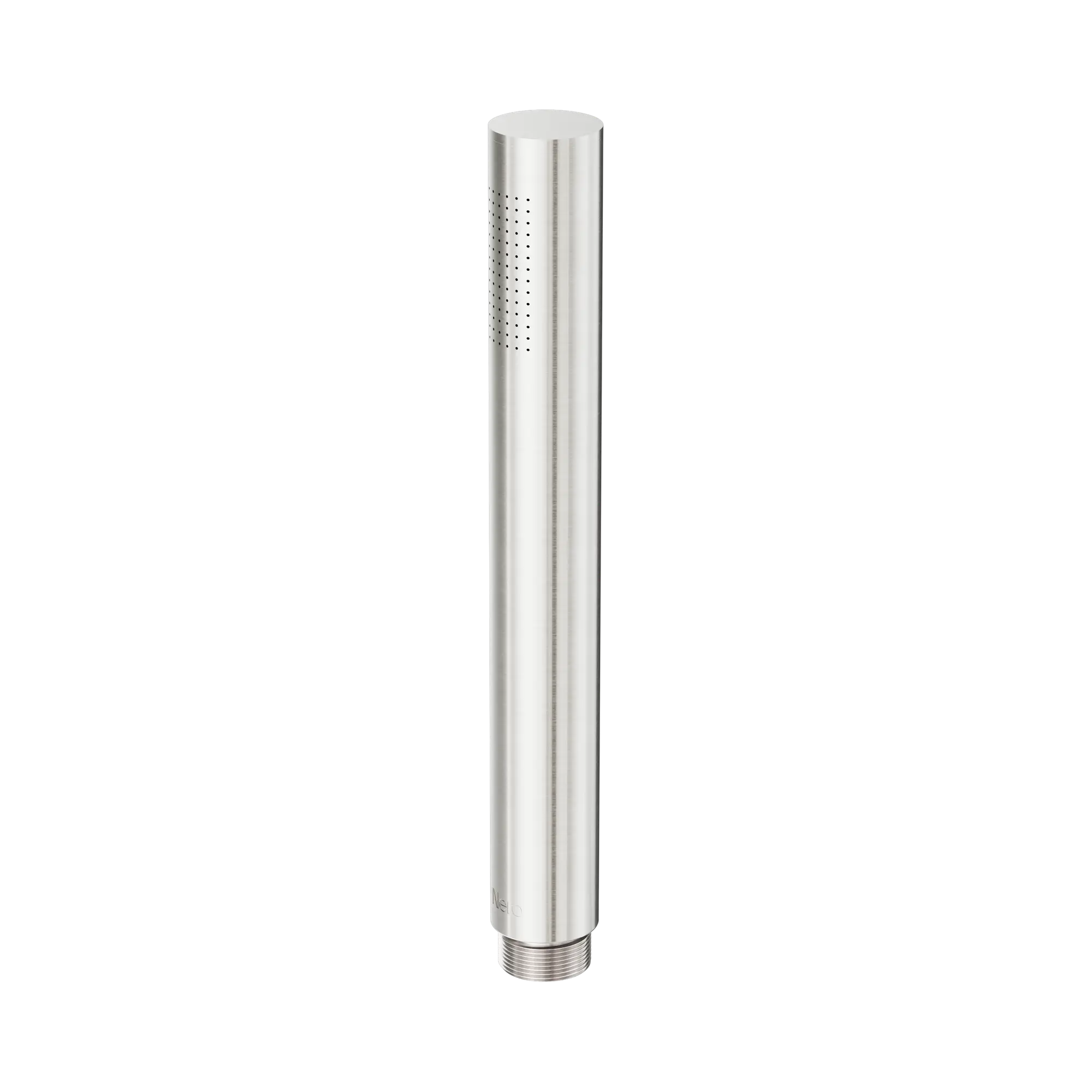NERO SERENITY ROUND TUBE METAL HAND SHOWER 192MM BRUSHED NICKEL