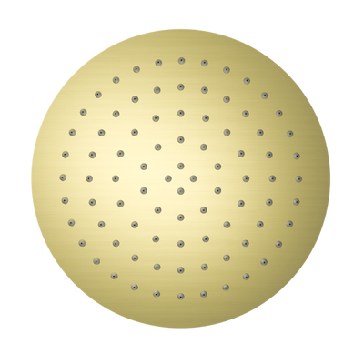 NERO ROUND SHOWER HEAD 250MM BRUSHED GOLD