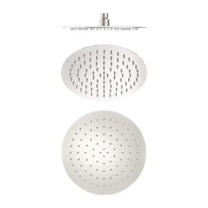 NERO ROUND SHOWER HEAD 250MM BRUSHED NICKEL