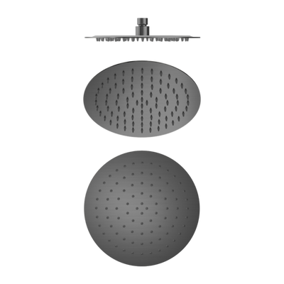 NERO ROUND SHOWER HEAD 250MM GUN METAL