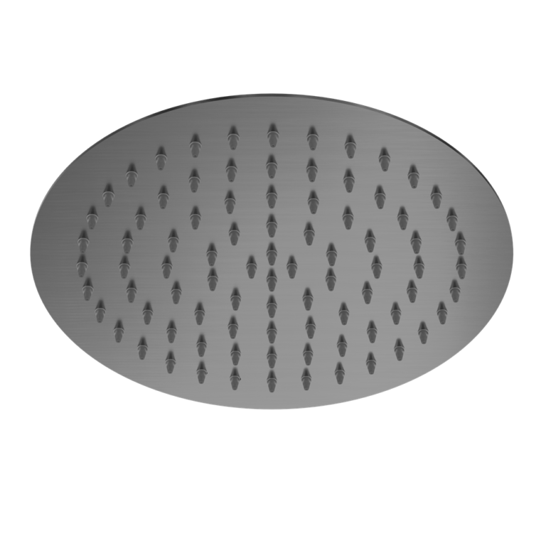NERO ROUND SHOWER HEAD 250MM GUN METAL