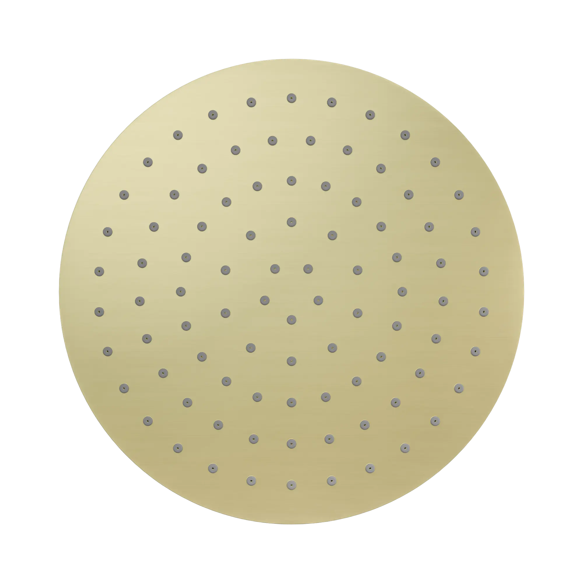 NERO 250MM ROUND METAL SHOWER HEAD II BRUSHED GOLD image 2