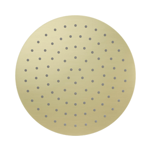 NERO 250MM ROUND METAL SHOWER HEAD II BRUSHED GOLD image 2
