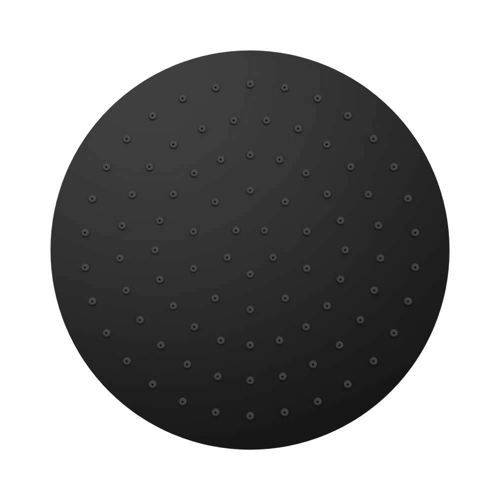 NERO 250MM ROUND METAL SHOWER HEAD II MATTE BLACK image 2