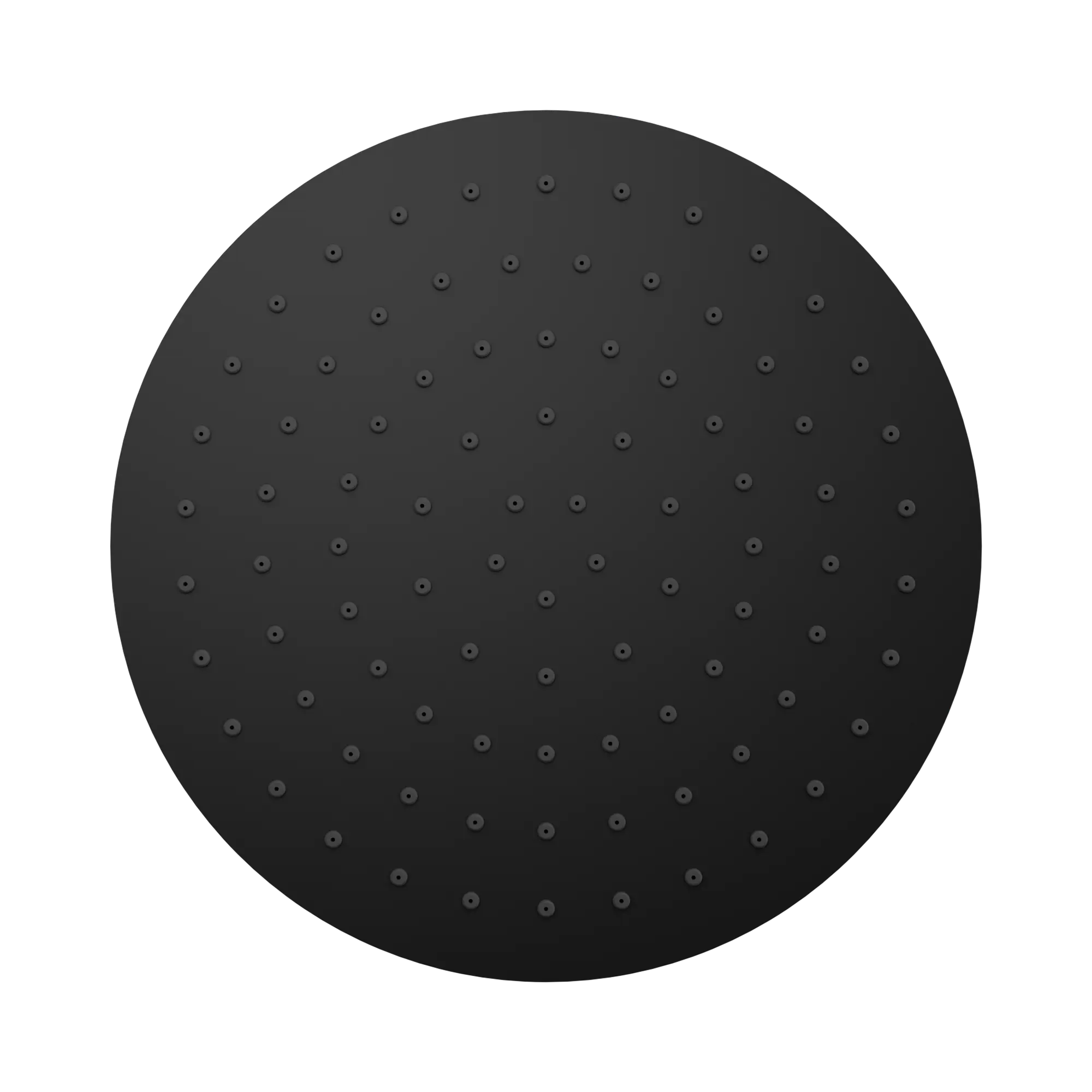NERO 250MM ROUND METAL SHOWER HEAD II MATTE BLACK image 2