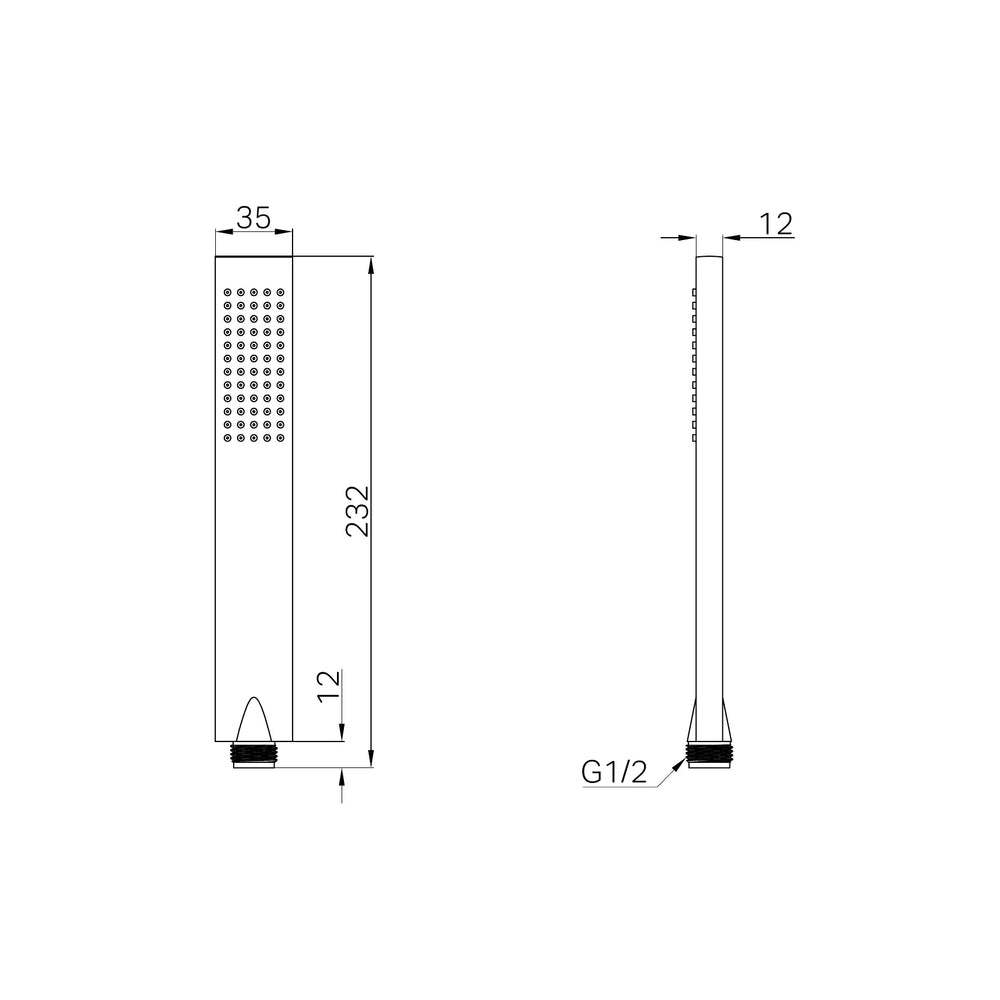 NERO HAND SHOWER 232MM CHROME