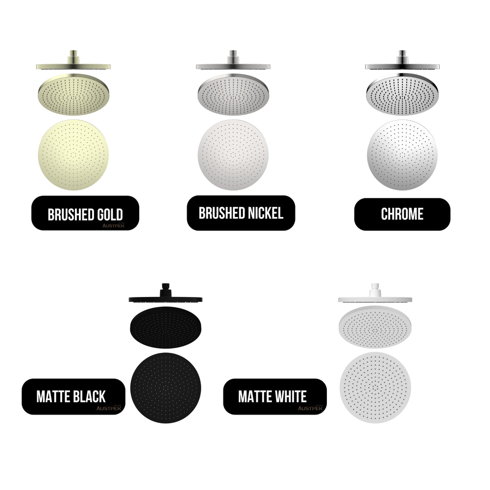 NERO AIR SHOWER HEAD 230MM MATTE WHITE