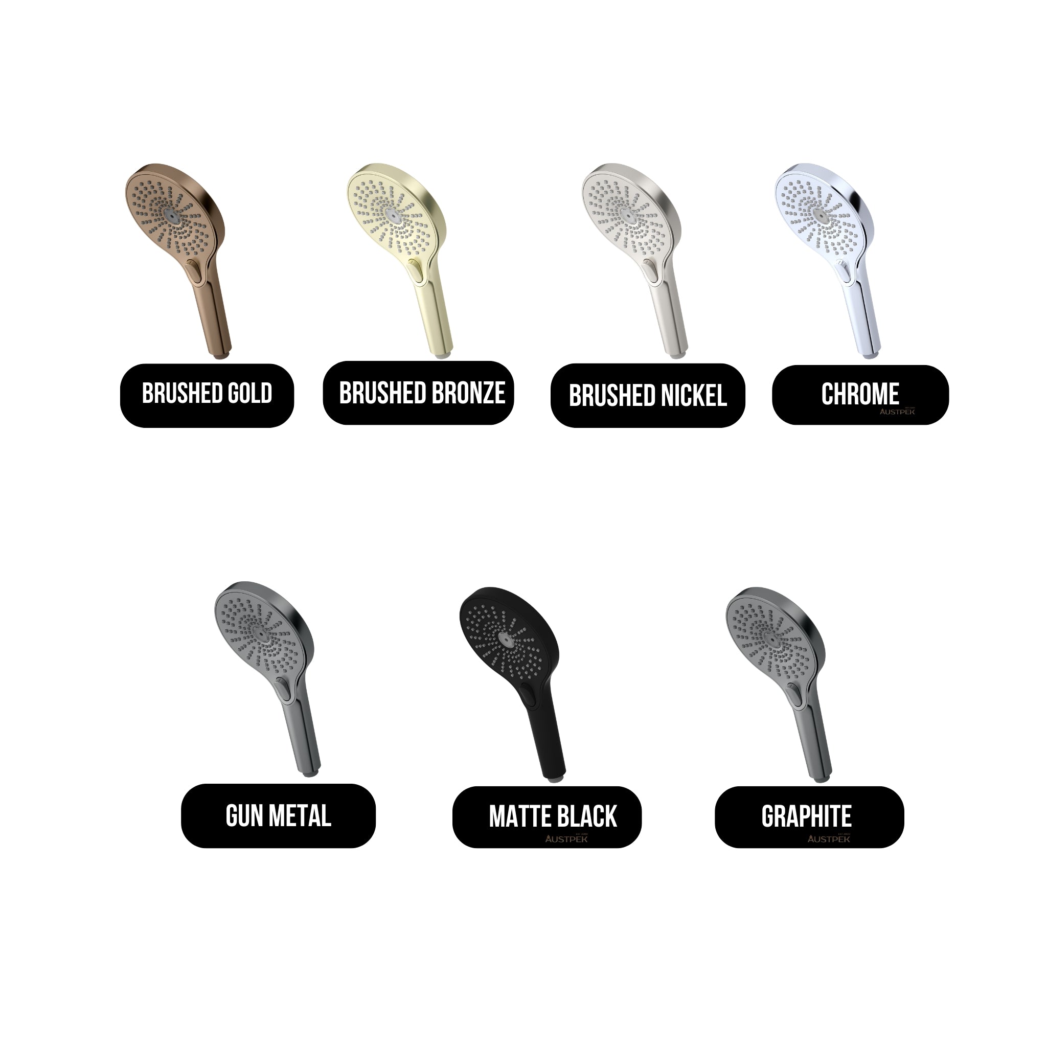 NERO OPAL HAND SHOWER 130MM BRUSHED NICKEL