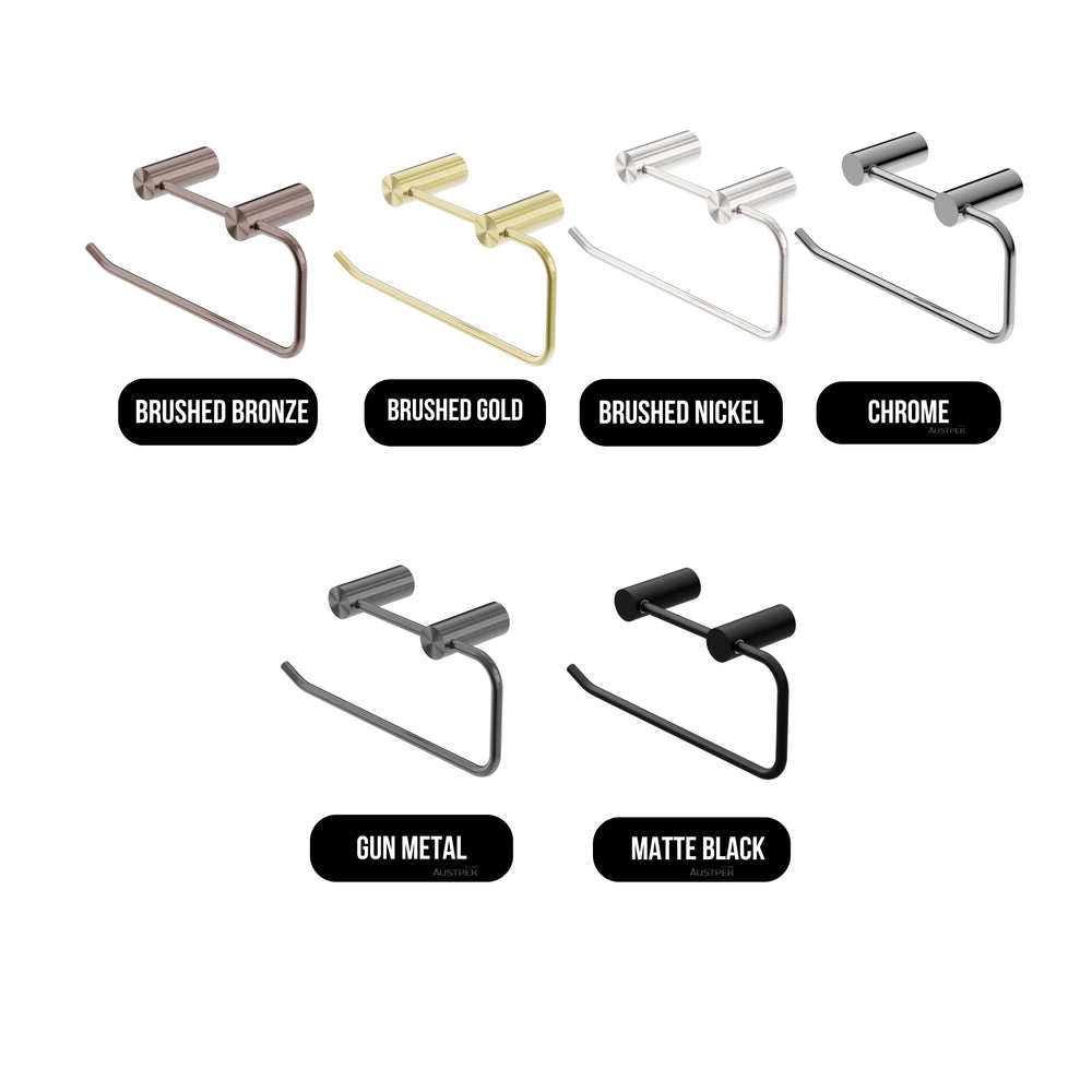 NERO MECCA NON-HEATED HAND TOWEL RAIL BRUSHED NICKEL