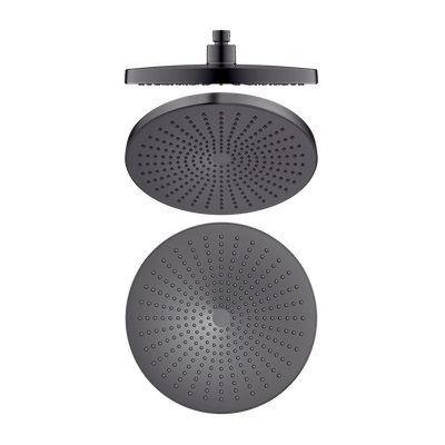 NERO OPAL ROUND SHOWER HEAD 250MM GUN METAL