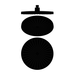 NERO OPAL ROUND SHOWER HEAD 250MM MATTE BLACK