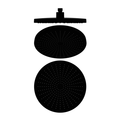 NERO OPAL ROUND SHOWER HEAD 250MM MATTE BLACK