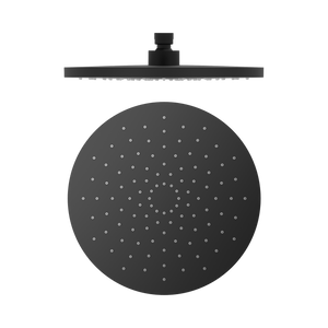 NERO ROUND ABS SHOWER HEAD 250MM MATTE BLACK