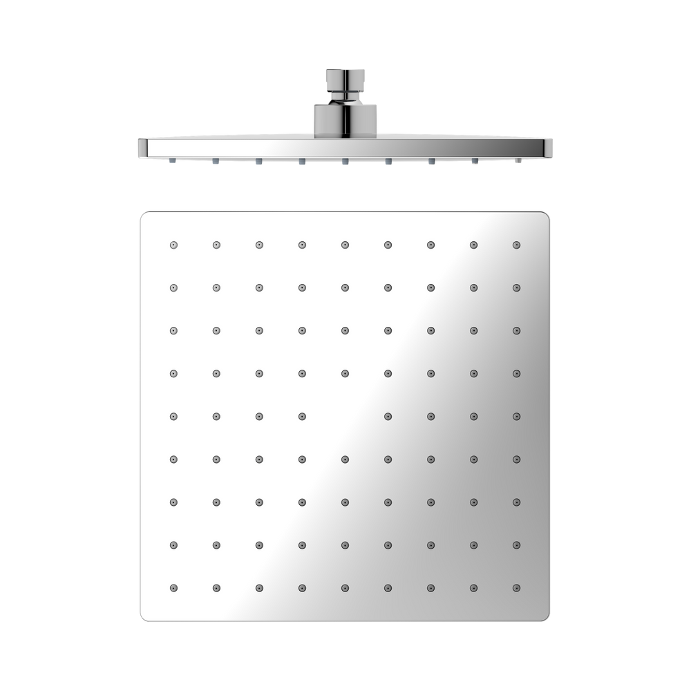 NERO SQUARE ABS SHOWER HEAD 250MM CHROME