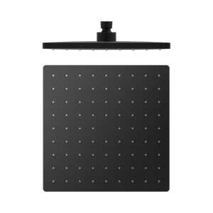 NERO SQUARE ABS SHOWER HEAD 250MM MATTE BLACK