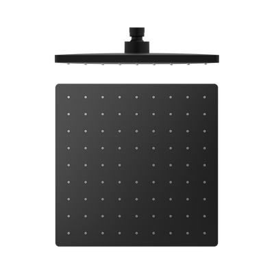 NERO SQUARE ABS SHOWER HEAD 250MM MATTE BLACK