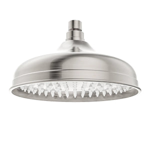 NERO YORK SHOWER HEAD 200MM BRUSHED NICKEL