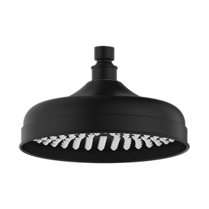 NERO YORK SHOWER HEAD 200MM MATTE BLACK