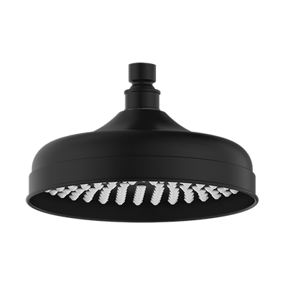NERO YORK SHOWER HEAD 200MM MATTE BLACK