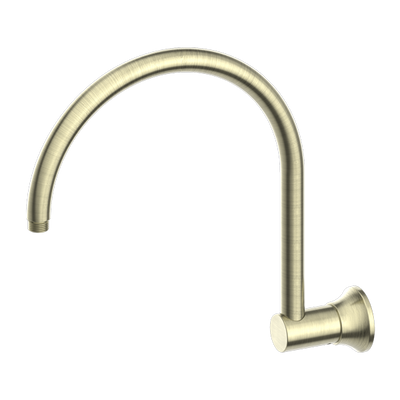NERO YORK SHOWER ARM 346MM AGED BRASS