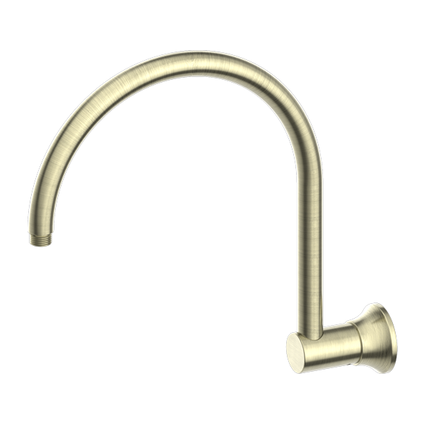 NERO YORK SHOWER ARM 346MM AGED BRASS