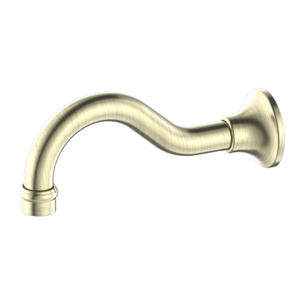 NERO YORK BASIN/ BATH SPOUT 205MM AGED BRASS