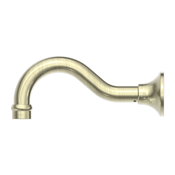 NERO YORK BASIN/ BATH SPOUT 206MM AGED BRASS