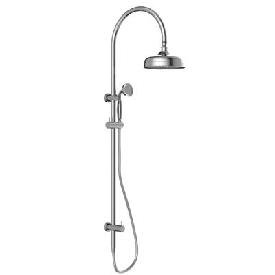 NERO YORK TWIN SHOWER WITH METAL HAND SHOWER CHROME