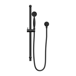 NERO YORK SHOWER RAIL WITH METAL HAND SHOWER 692MM MATTE BLACK
